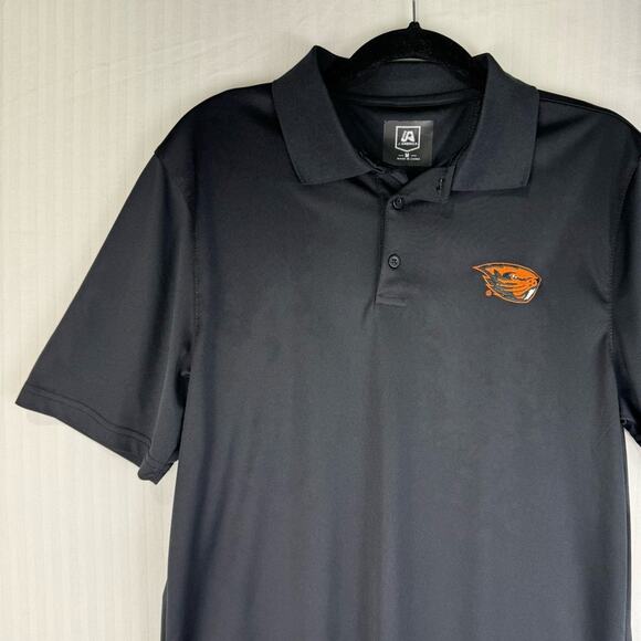 OSU Oregon State Black Performance Polo Men’s Medium Collegiate Beavers Football - Picture 4 of 6